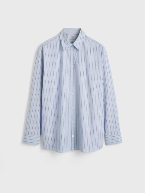 TOTEME Classic stripe shirt ice/azure