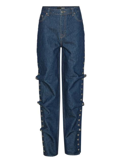 ROTATE Rotate Buttoned Wide Leg Jeans