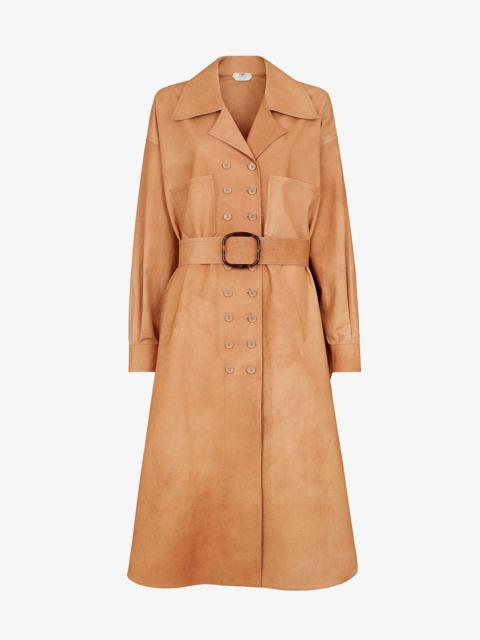 FENDI Brown cotton trench coat