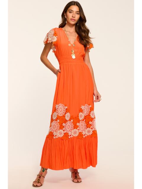 RAMY BROOK Georgie Embroidered Maxi Dress