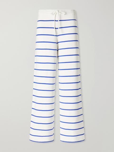 LA LIGNE Striped Cotton Wide-leg Pants
