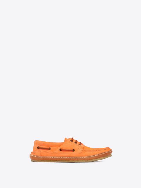 SAINT LAURENT ashe boat shoes in suede
