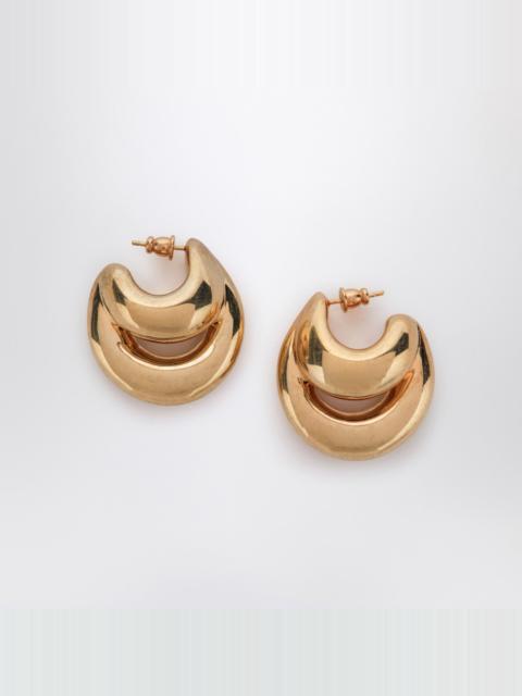 PANCONESI Blow Up Huggies earrings in gold tone
