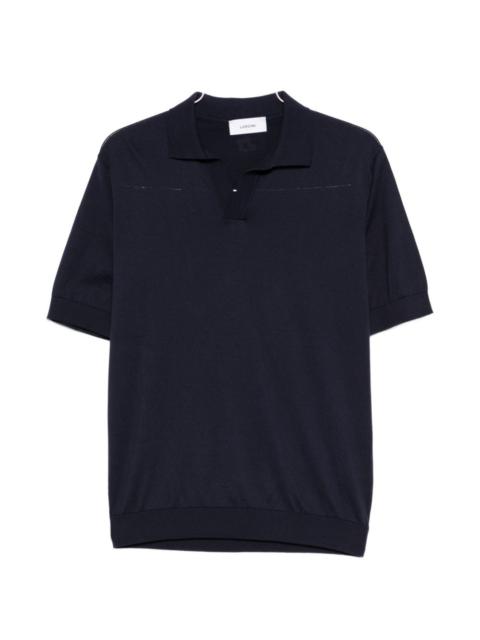 LARDINI open collar T-shirt
