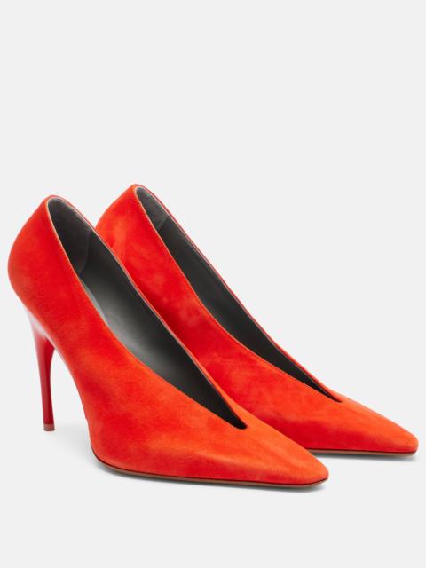 BALENCIAGA Duchesse suede pumps