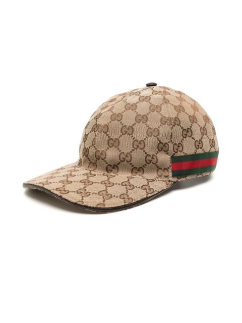 GUCCI GG fabric cap with Web