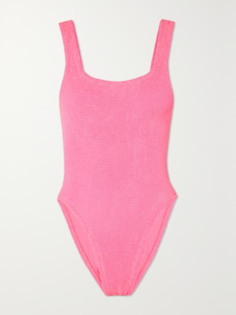 Hunza G Open-back Original Crinkle Swimsuit