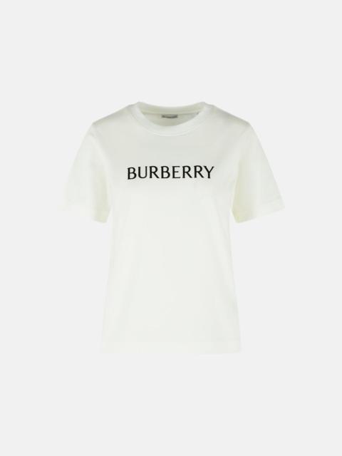 'FRANKIE' WHITE COTTON T-SHIRT