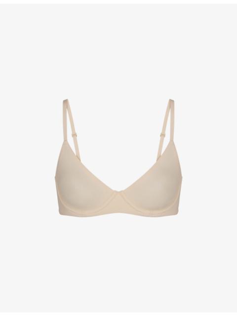 SKIMS Fits Everybody unlined stretch-woven bra