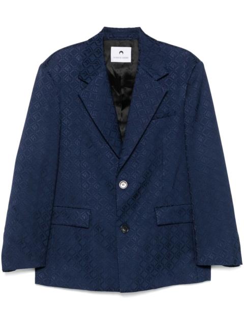Marine Serre Moon Diamond jacquard blazer