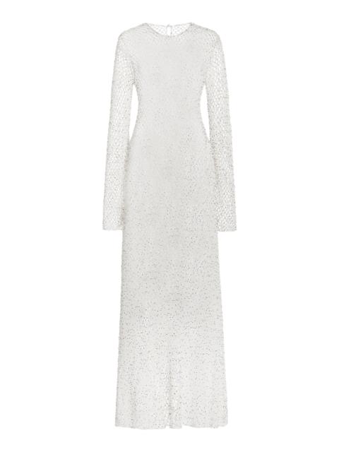 Xavier Beaded Knit Dress in Cashmere