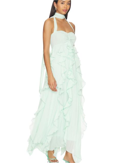 Show Me Your Mumu Gemma Ruffle Maxi Dress