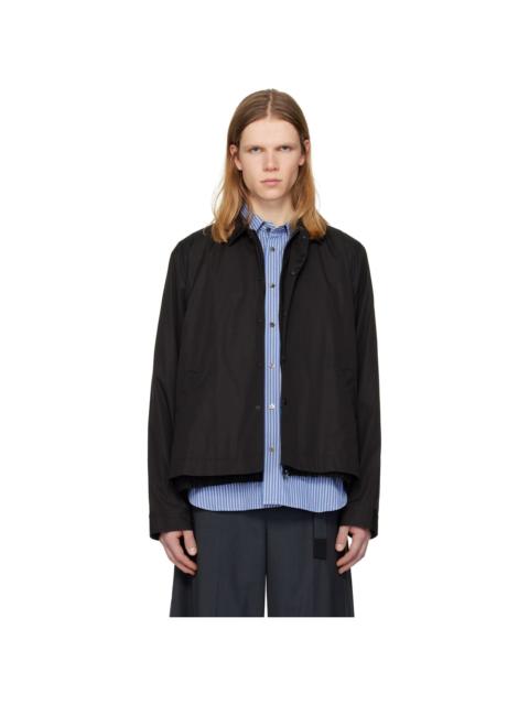 sacai Black Poplin Jacket