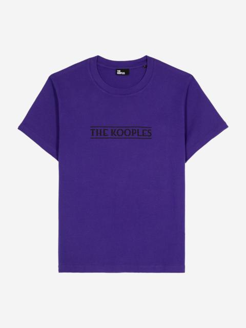 The Kooples T-SHIRT WITH PURPLE PRINT