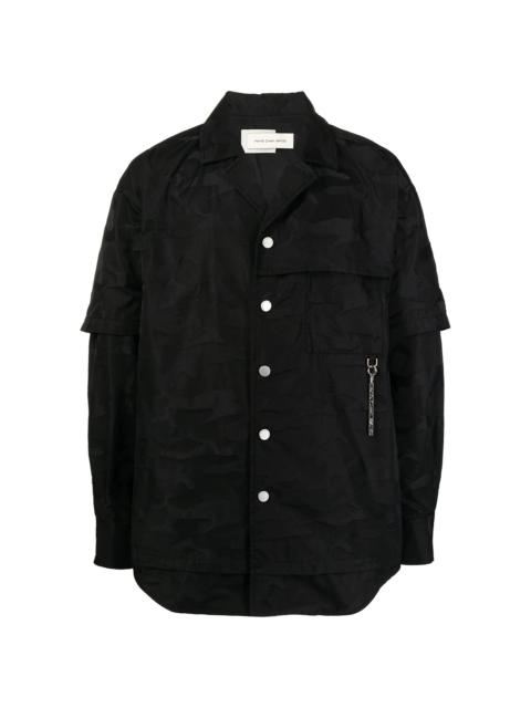 FENG CHEN WANG lightweight layered long-sleeve shirt