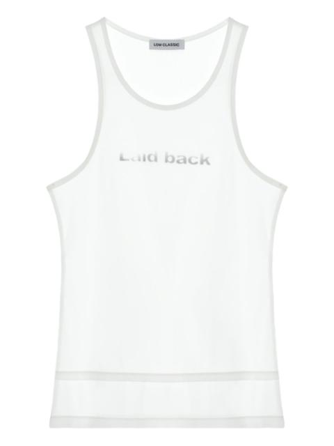 LOW CLASSIC text-graphic tank top