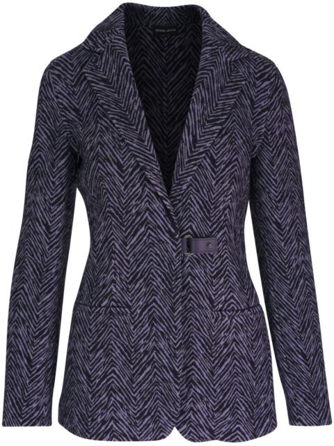 GIORGIO ARMANI zebra-print blazer