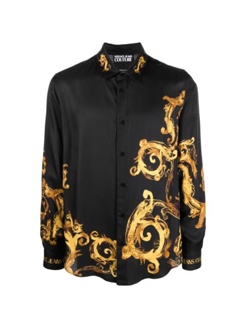 abstract-print long-sleeve shirt