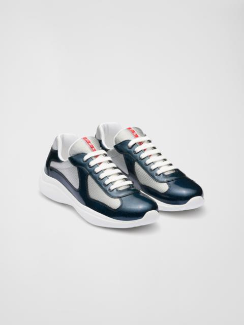 Prada Prada America's Cup patent leather and bike fabric sneakers