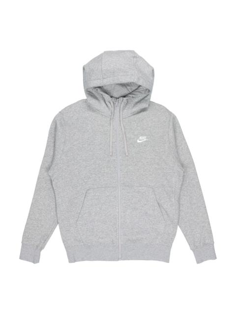 Nike Sportswear Club French Terry Full House Hoodie  gray 804392-063