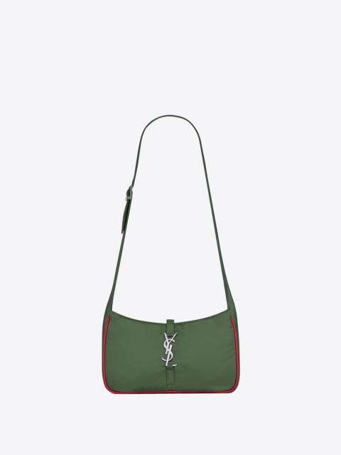SAINT LAURENT le 5 à 7 crossbody bag in econyl® regenerated nylon