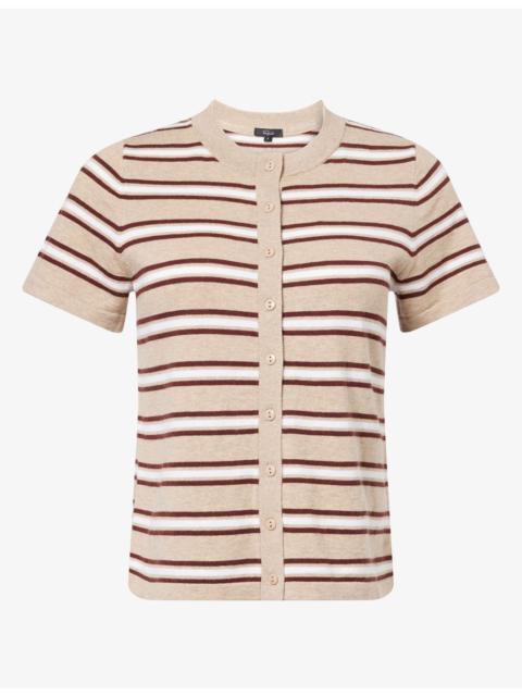 Rails Kylie Stripe Cotton And Cashmere-Blend Top