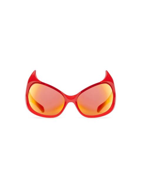 Gotham Cat Sunglasses in Red
