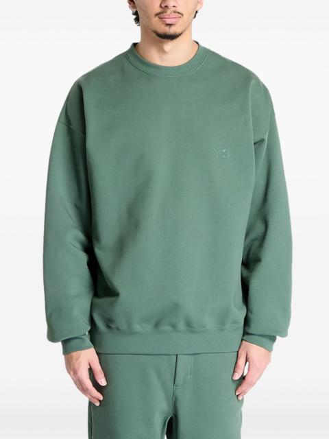 Y-3 logo-embroidered crew neck sweatshirt
