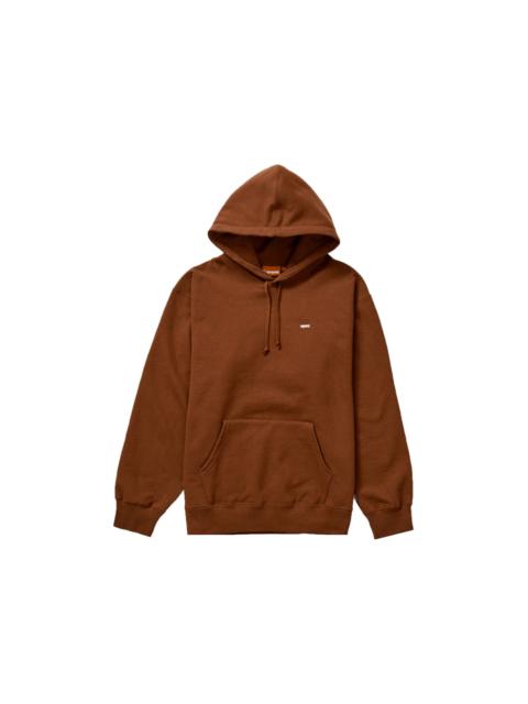 Supreme Enamel Small Box Hooded Sweatshirt Brown