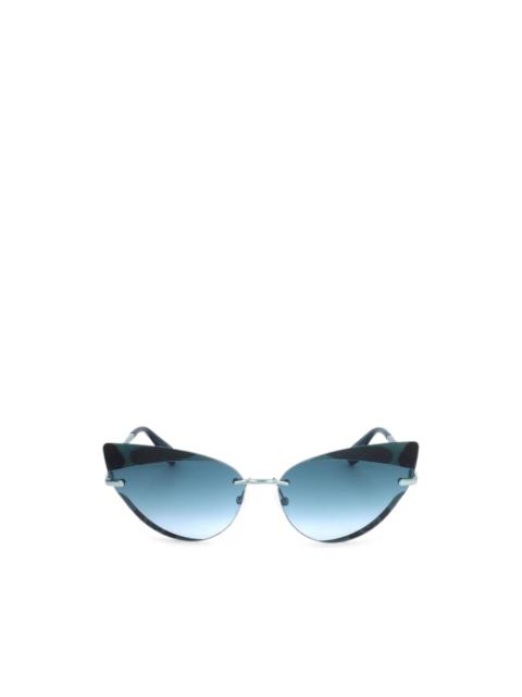 adidas cat-eye rimless sunglasses