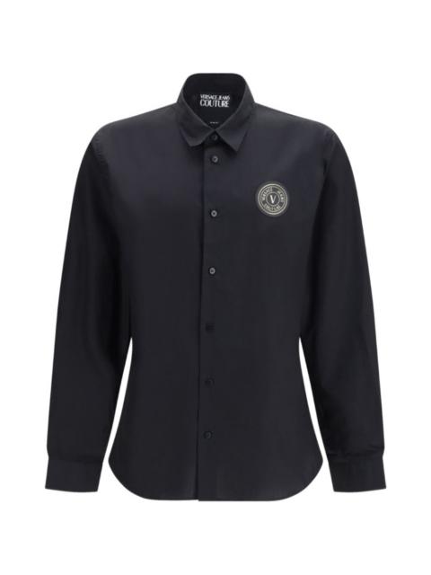 VERSACE JEANS COUTURE emblem-patch shirt