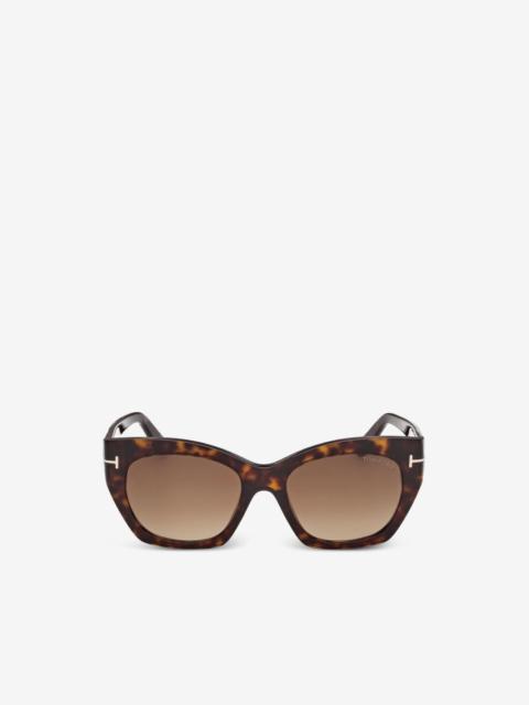 TOM FORD tortoiseshell-effect cat-eye sunglasses