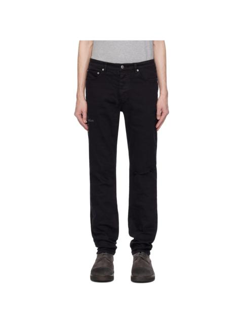Ksubi Black Chitch Ghosted Lock Up Jeans