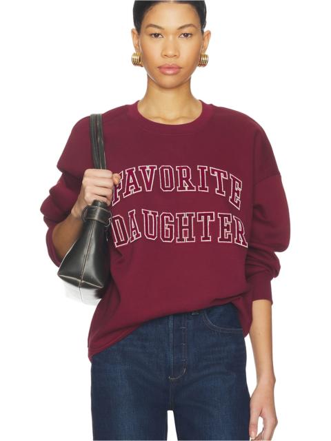 Favorite Daughter The Collegiate Embroidery Sweatshirt