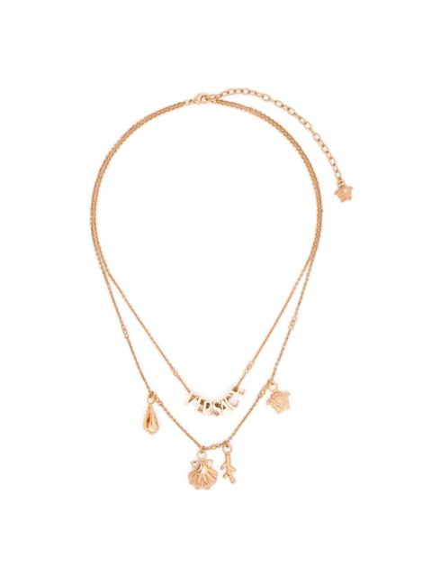 logo-lettering necklace