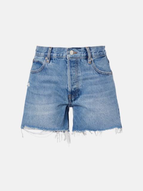 FRAME The Long Hang denim shorts
