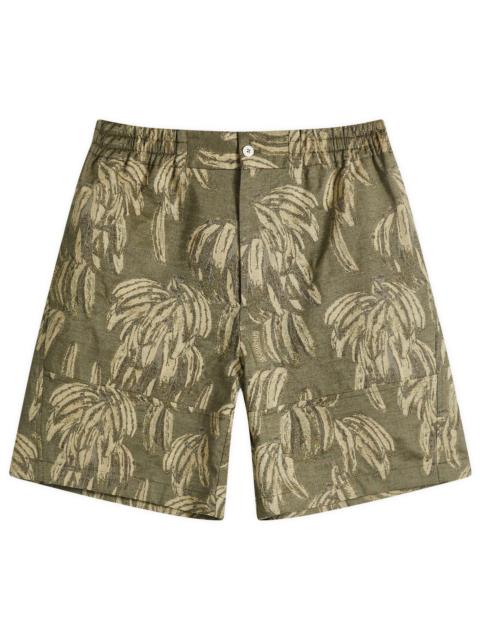 JACQUEMUS Jacquemus Banana Jacquard Canvas Shorts