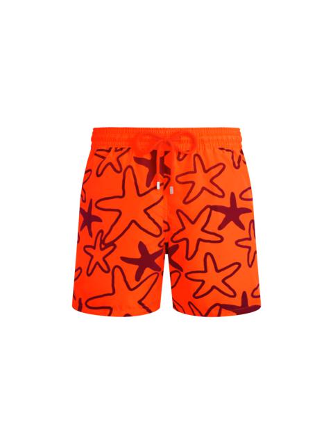 Vilebrequin Men Ultra-light and packable Swim Shorts Flocked Starlettes
