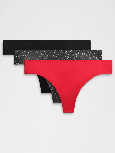 lululemon InvisiWear Mid-Rise Thong Underwear 3 Pack *Holiday