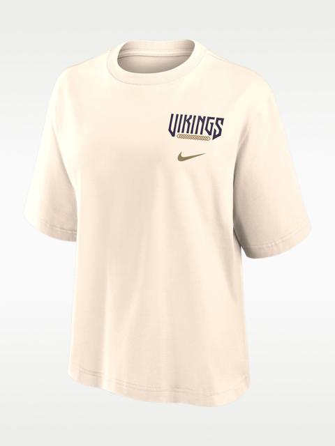 Nike Minnesota Vikings Rivalries Collection Boxy Women's Nike NFL T-Shirt