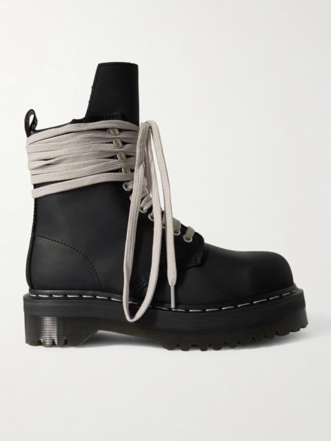 Rick Owens + Dr. Martens 1460 Quad Sole Leather Ankle Boots