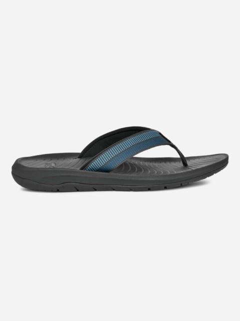 Teva Men's Hurricane Flip-Flop Sandals in Archive Ladder Blue Coral