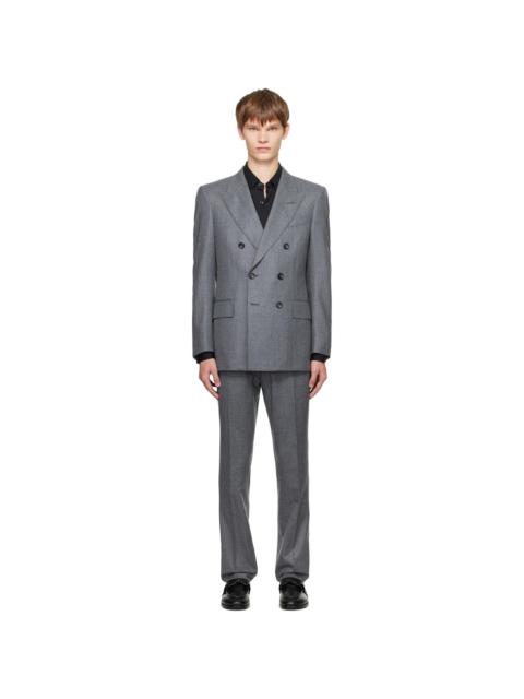 TOM FORD Gray Woolen Flannel Dyllan Suit