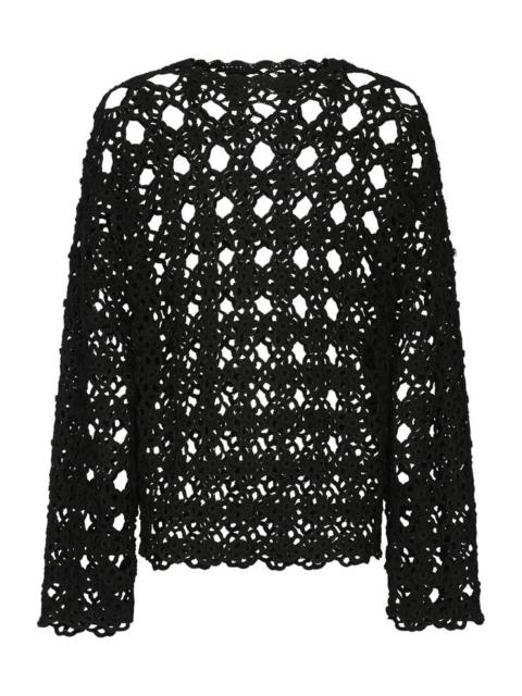 Cotton round-neck sweater