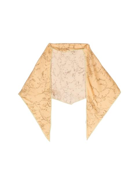 FABIANA FILIPPI graphic-print silk scarf