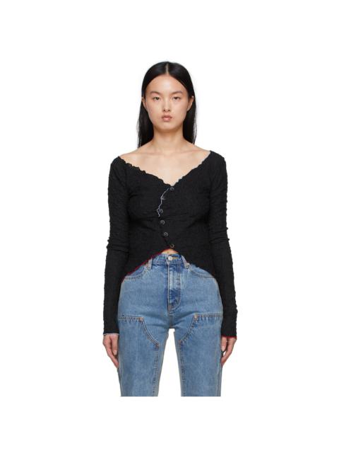 SSENSE Exclusive Black Cotton Cardigan