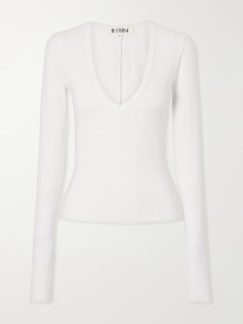 ÉTERNE Ribbed Jersey T-shirt