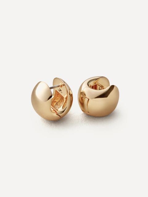 JENNY BIRD 14ct Gold-Plated Mini Gemma Hoop Earrings