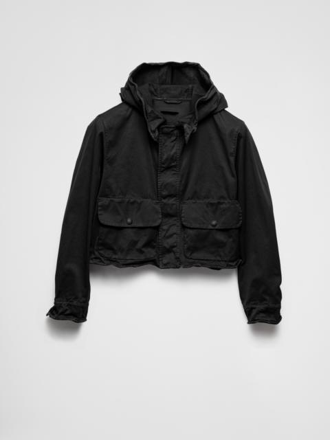 Prada Cropped cotton blouson jacket
