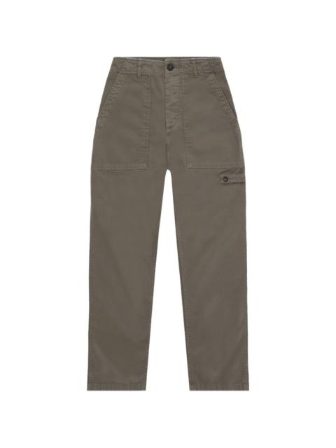 FORTELA Jerry button cotton straight trousers